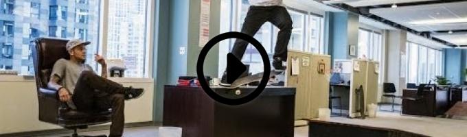 Skateboarders take over a Chicago office space - Red Bull Daily Grind